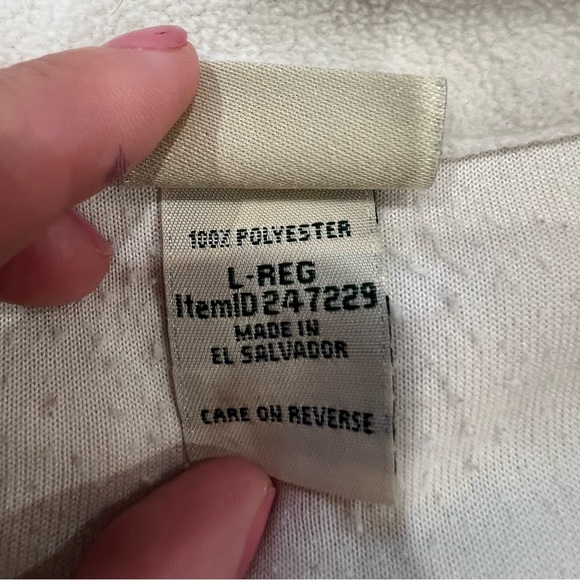 Women’s LL Bean Quarter Zip - Off-White, Large - Picture 2 of 2